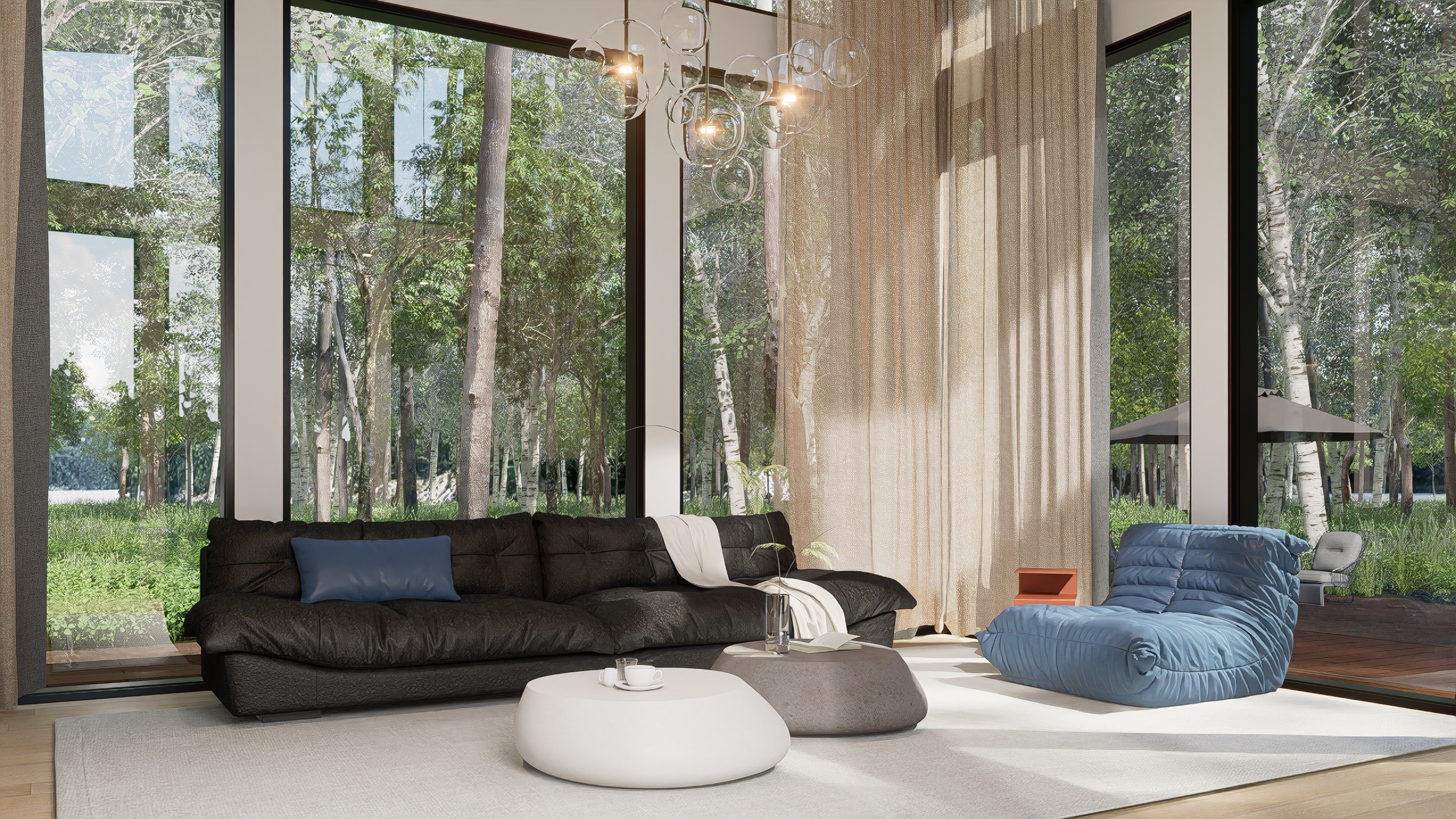 [インテリア]森の中のモダンな別荘 | Modern Villa in the Woods – GLD-LAB. EX GALLERY
