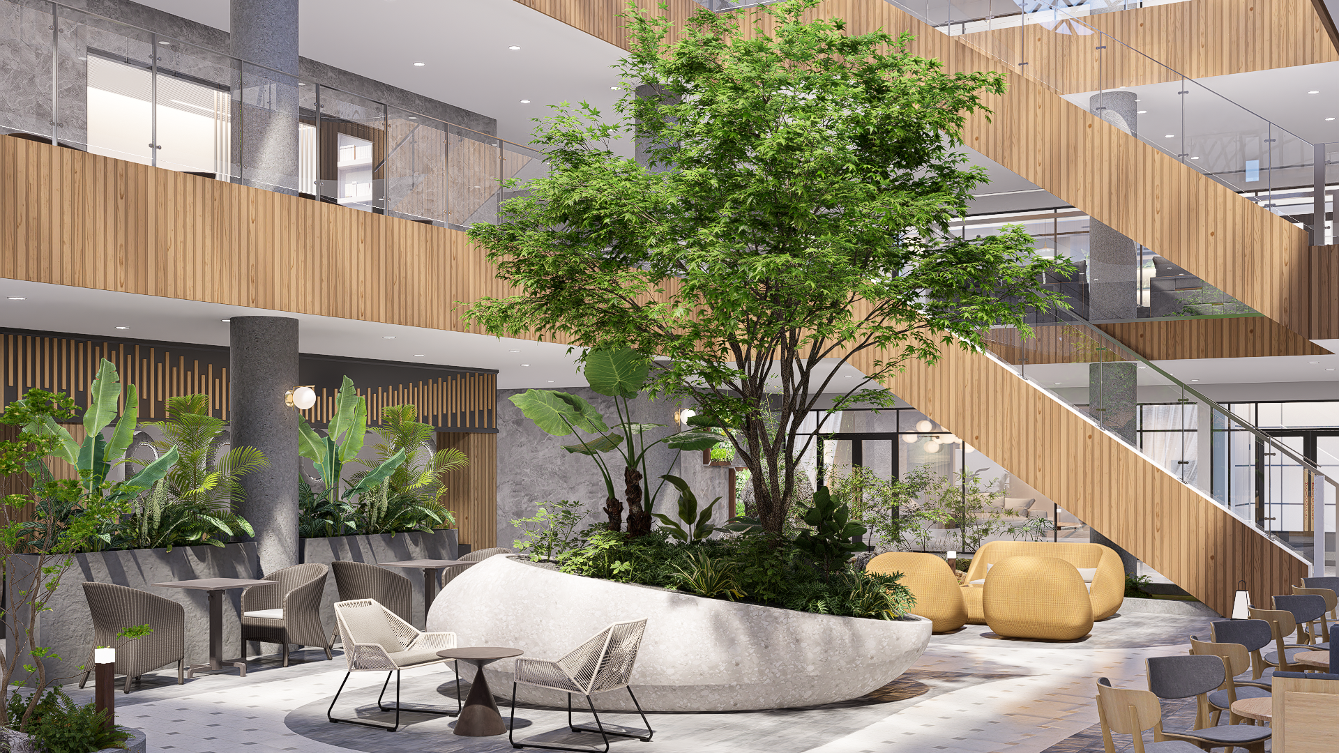 アトリウムで一息つこう｜Take a breather in the atrium – GLD-LAB. EX GALLERY